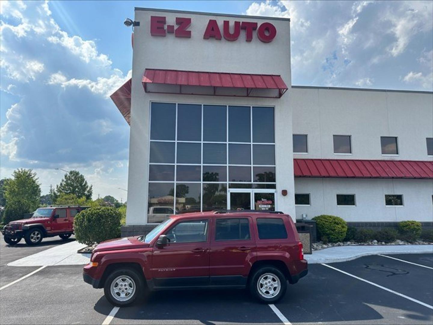 2014 Deep Cherry Red Crystal PC Jeep Patriot Sport 2WD (1C4NJPBB2ED) , Continuously Variable Transmission transmission, located at 3900 Bragg Blvd., Fayetteville, NC, 28303, (910) 868-3000, 35.081905, -78.943367 - T-9297-R1 - 2014 Jeep Patriot 1C4NJPBB2ED617944- Photo#0
