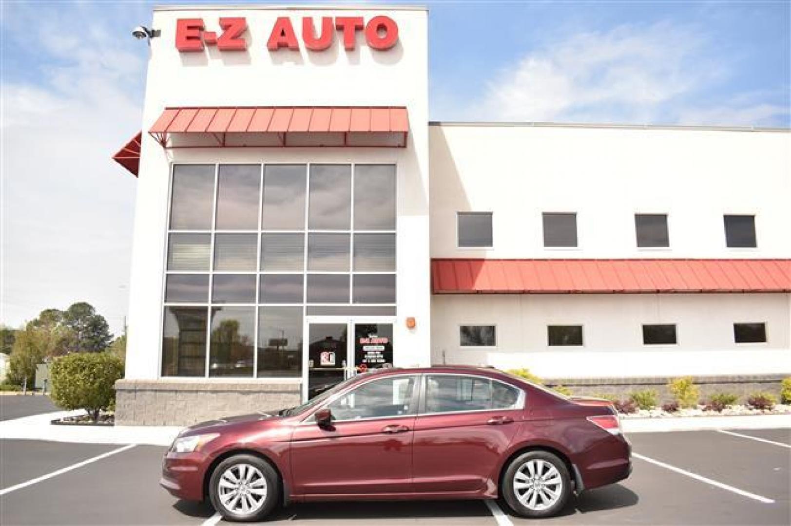 2012 Basque Red Pearl Honda Accord EX-L Sedan AT (1HGCP2F88CA) , 5-Speed Automatic transmission, located at 3900 Bragg Blvd., Fayetteville, NC, 28303, (910) 868-3000, 35.081905, -78.943367 - Photo#0