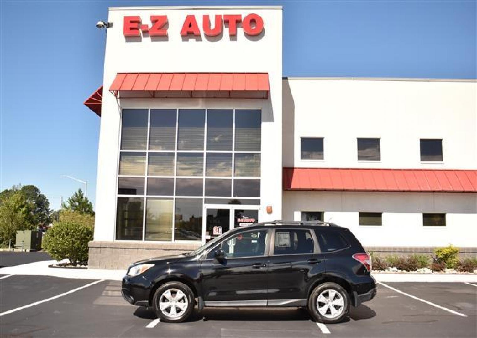 2014 Crystal Black Silica /Black Subaru Forester 2.5i Premium (JF2SJAEC9EH) , Continuously Variable Transmission transmission, located at 3900 Bragg Blvd., Fayetteville, NC, 28303, (910) 868-3000, 35.081905, -78.943367 - T-9405-R - 2014 Subaru Forester JF2SJAEC9EH433180 - Photo#0