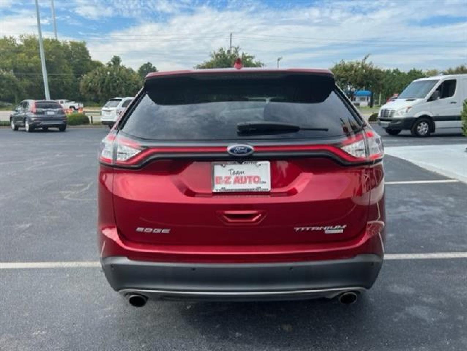 2017 Ruby Red Metallic Tinted Clearcoat Ford Edge Titanium (2FMPK3K96HB) , 6-Speed Automatic transmission, located at 3900 Bragg Blvd., Fayetteville, NC, 28303, (910) 868-3000, 35.081905, -78.943367 - T-9435 - 2017 Ford Edge 2FMPK3K96HBB20476 - Photo #8