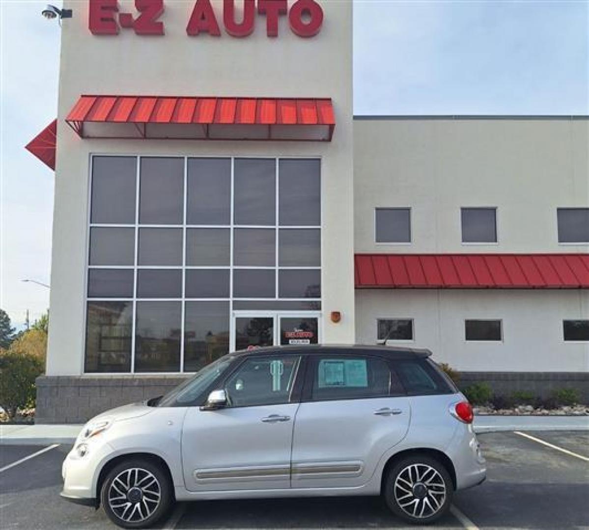 2015 Silver /Black Fiat 500L Lounge (ZFBCFACH3FZ) , 6-Speed Automatic transmission, located at 3900 Bragg Blvd., Fayetteville, NC, 28303, (910) 868-3000, 35.081905, -78.943367 - T-9508 - 2015 Fiat 500L ZFBCFACH3FZ031236 - Photo#0