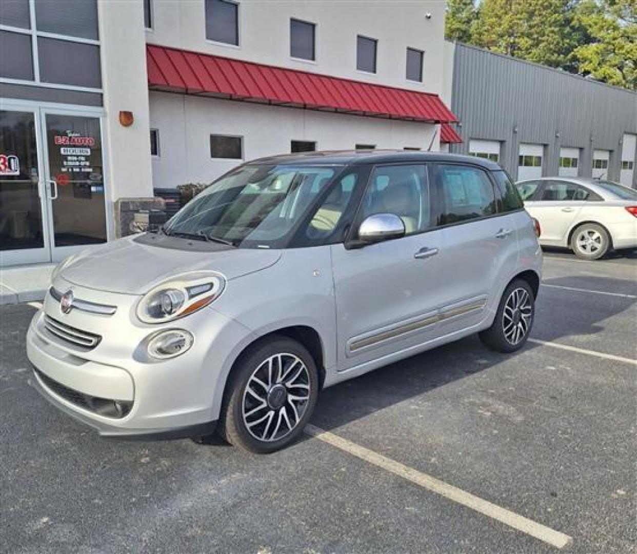 2015 Silver /Black Fiat 500L Lounge (ZFBCFACH3FZ) , 6-Speed Automatic transmission, located at 3900 Bragg Blvd., Fayetteville, NC, 28303, (910) 868-3000, 35.081905, -78.943367 - T-9508 - 2015 Fiat 500L ZFBCFACH3FZ031236 - Photo#1