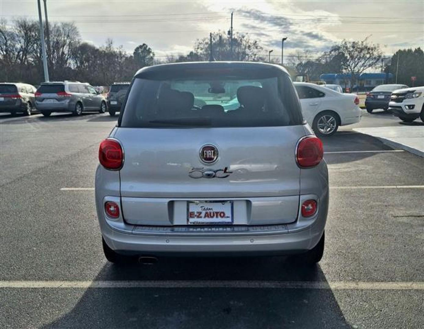 2015 Silver /Black Fiat 500L Lounge (ZFBCFACH3FZ) , 6-Speed Automatic transmission, located at 3900 Bragg Blvd., Fayetteville, NC, 28303, (910) 868-3000, 35.081905, -78.943367 - T-9508 - 2015 Fiat 500L ZFBCFACH3FZ031236 - Photo#3