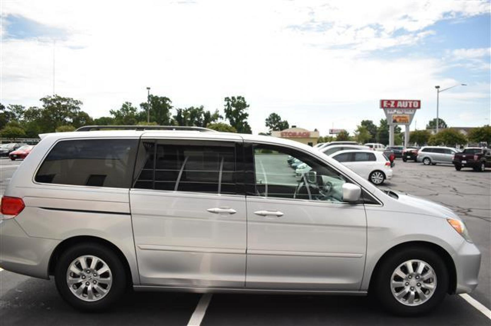 2010 Silver /Gray Honda Odyssey EX (5FNRL3H41AB) , 5-Speed Automatic transmission, located at 3900 Bragg Blvd., Fayetteville, NC, 28303, (910) 868-3000, 35.081905, -78.943367 - T-9656 - 2010 Honda Odyssey 5FNRL3H41AB075848 - Photo#1