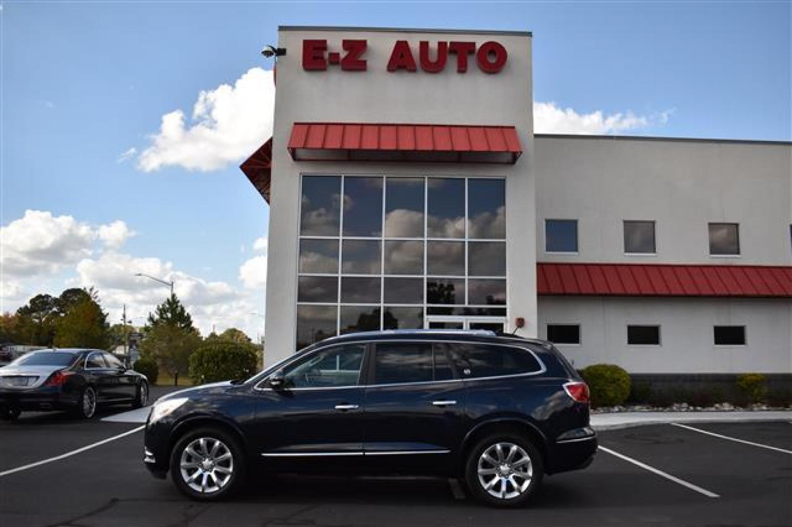 2015 Dark Sapphire Blue Met Buick Enclave Premium AWD (5GAKVCKDXFJ) , 6-Speed Automatic Overdrive transmission, located at 3900 Bragg Blvd., Fayetteville, NC, 28303, (910) 868-3000, 35.081905, -78.943367 - T-9685 - 2015 Buick Enclave 5GAKVCKDXFJ367522 - Photo#0