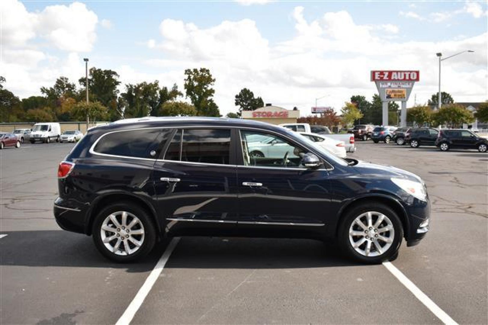 2015 Dark Sapphire Blue Met Buick Enclave Premium AWD (5GAKVCKDXFJ) , 6-Speed Automatic Overdrive transmission, located at 3900 Bragg Blvd., Fayetteville, NC, 28303, (910) 868-3000, 35.081905, -78.943367 - T-9685 - 2015 Buick Enclave 5GAKVCKDXFJ367522 - Photo#1