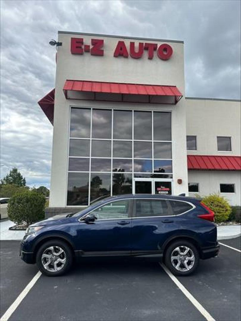 2017 Obsidian Blue Pearl Honda CR-V EX-L AWD (2HKRW2H83HH) , Continuously Variable Transmission transmission, located at 3900 Bragg Blvd., Fayetteville, NC, 28303, (910) 868-3000, 35.081905, -78.943367 - T-9839 - 2017 Honda CR-V 2HKRW2H83HH680437 - Photo#0
