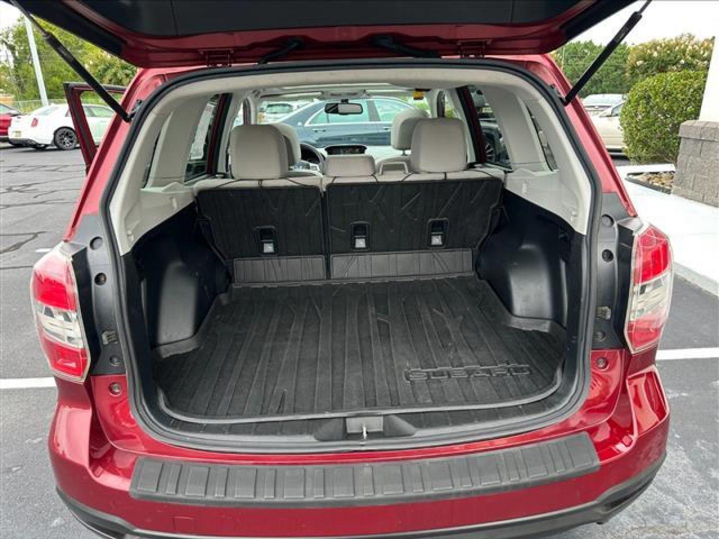 2015 Venetian Red Pearl Subaru Forester 2.5i Premium (JF2SJADC0FH) , Continuously Variable Transmission transmission, located at 3900 Bragg Blvd., Fayetteville, NC, 28303, (910) 868-3000, 35.081905, -78.943367 - T-9844 - 2015 Subaru Forester JF2SJADC0FH526186 - Photo#4