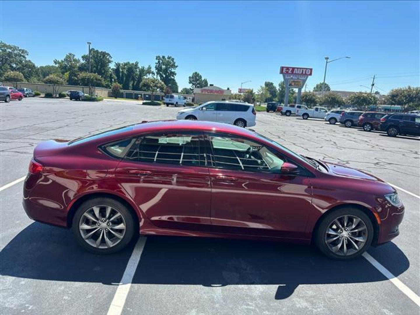2015 Velvet Red Pearlcoat Chrysler 200 S (1C3CCCBBXFN) , 9-Speed Automatic transmission, located at 3900 Bragg Blvd., Fayetteville, NC, 28303, (910) 868-3000, 35.081905, -78.943367 - T-9879 - 2015 Chrysler 200 1C3CCCBBXFN521389 - Photo#2