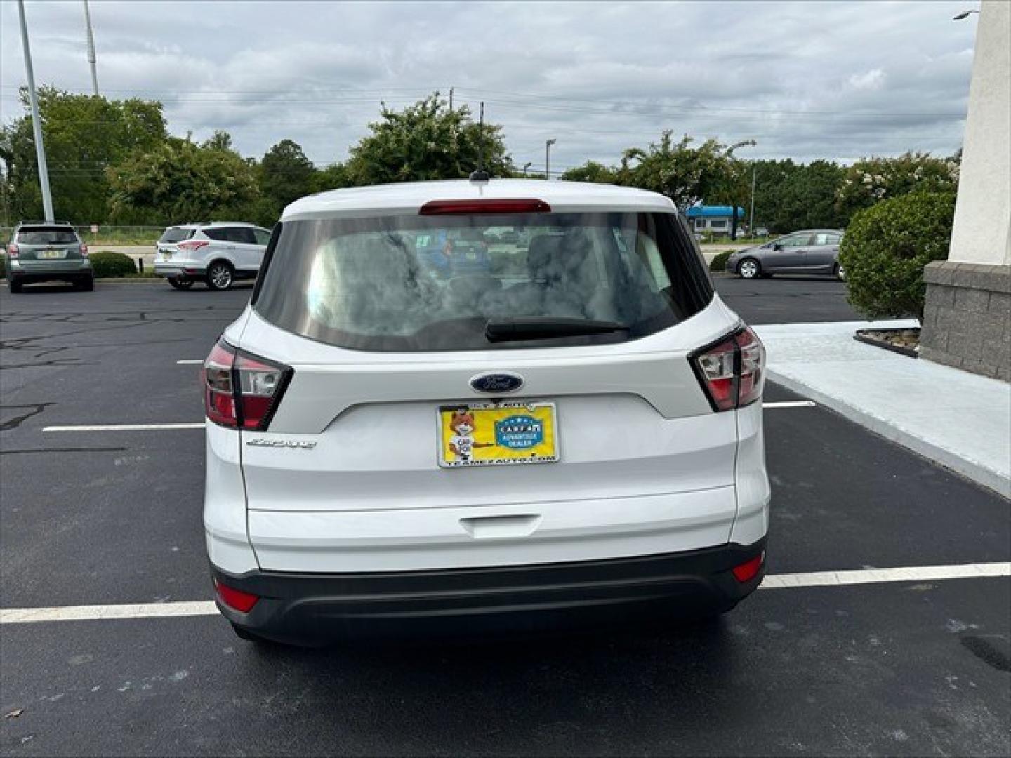 2018 Oxford White Ford Escape S FWD (1FMCU0F74JU) , 6-Speed Automatic transmission, located at 3900 Bragg Blvd., Fayetteville, NC, 28303, (910) 868-3000, 35.081905, -78.943367 - T-10009 - 2018 Ford Escape 1FMCU0F74JUB35073- Photo#3